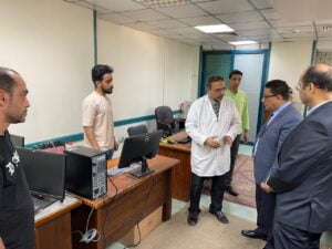 إبراهيم مسعود يتفقد مستشفى البترول بالإسكندرية
